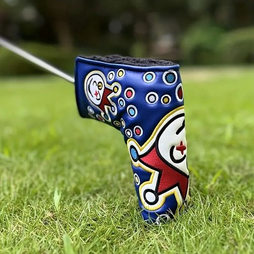 Juste De Putter De Club De Golf Clown,Couvre-Tête De Club De Golf,Accessoires De Golf - Type Blue