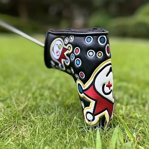 Juste De Putter De Club De Golf Clown,Couvre-Tête De Club De Golf,Accessoires De Golf - Type Black