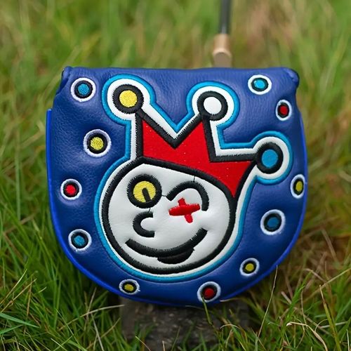 Juste De Putter De Club De Golf Clown,Couvre-Tête De Club De Golf,Accessoires De Golf - Type Blue-M