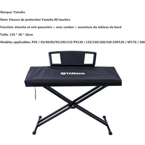 Housse De Protection Pour Clavier Piano 88 Touches Yamaha P35 / 45/48/85/95/105/115 Px130 / 135/150/160/330 Cdp120 / Sp170 / 180