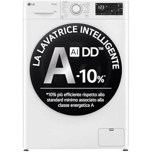 Machine à laver - LG - F4R3710NSWW - 10 kg - Classe A - 1400 tours - Auto-dosage