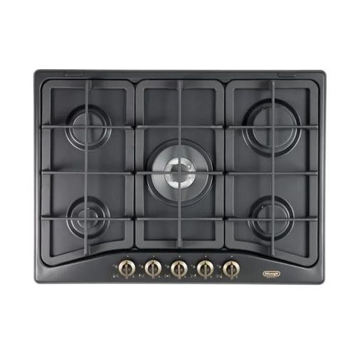 DeLonghi ANF 57 PRO, Intégré, Cuisinière à gaz, Émaillé, anthracite, Fonte, Au milieu