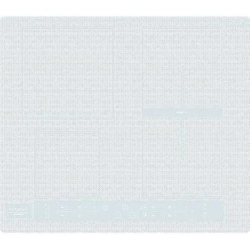 Plaque à induction Hotpoint HB 8460B NE/W - 4 zones - Blanc - Intégrée