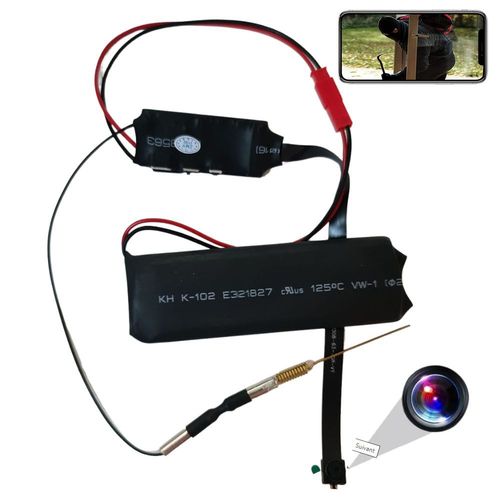 Mini Caméra Espion Wifi HD 1080P Détection de Mouvement Smartphone Iphone Pc USB + SD 4Go YONIS