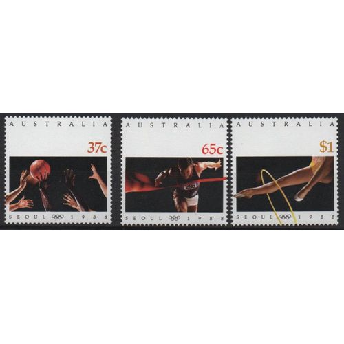 Australie Timbres Jeux Olympiques De Seoul 1988