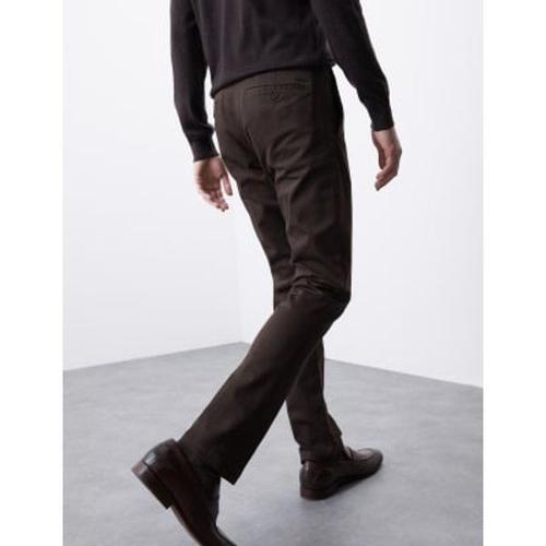 Chino Coupe Slim En Tissu D'origine Italienne - Marron