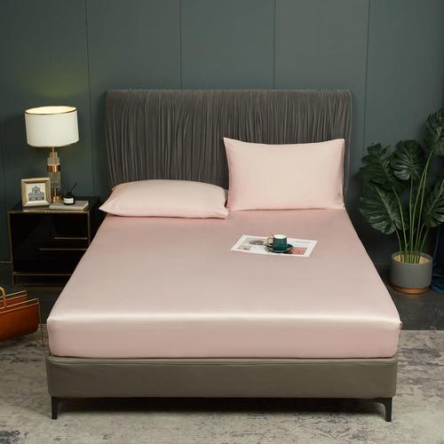 Bambou Drap Housse 160x200cm Rose Bonnet 30 Cm Unie Motif Drap De Lit Lyocell Soie Drap-Housse 160 X 200cm Uni Lisse Respirant Pour Matelas Épais,160 200