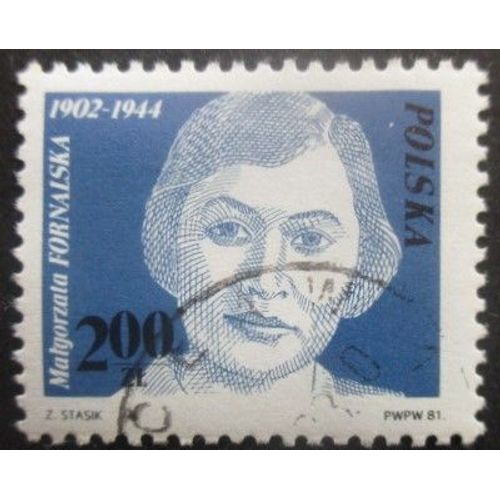 Pologne N°2589 Malgorzata Fornaslka Oblitéré