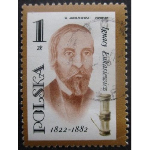 Pologne N°2614 Ignacy Lukasiewicz Oblitéré