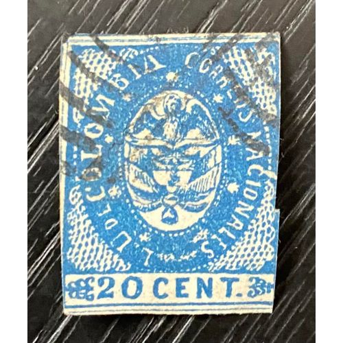 Timbre Oblitéré Colombie 1865