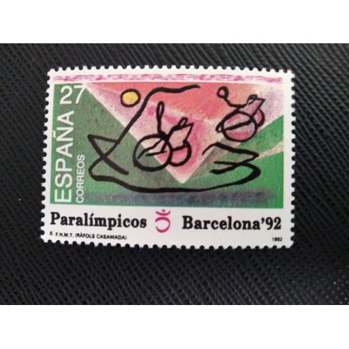 Timbre Espagne Yt 2796 Jeux Paralympiques De Barcelone 1992 ( 061208 )