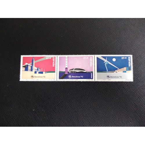 Timbre Espagne Yt 2812 A 2814 Séries : Jeux Olympiques D'été 1992 - Barcelone 1992 ( 061208 )