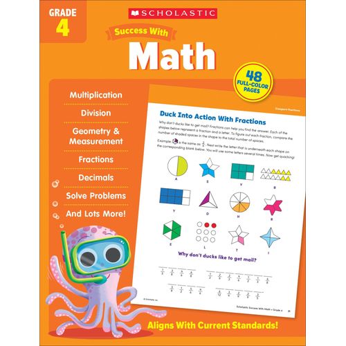 Scholastic Success With Math Grade 4 Workbook
