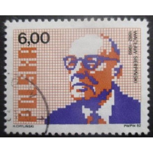 Pologne N°2647 W. Sierpinski Oblitéré
