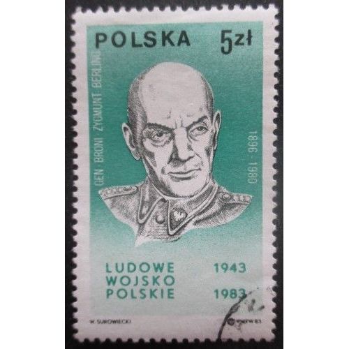 Pologne N°2695 Zygmunt Berling Oblitéré