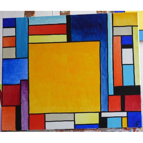 Tableau Acrylique Sur Toile - Foudrian Ii