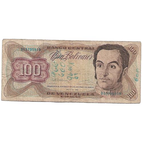 Billet De 100 Bolivares