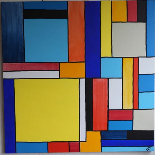Tableau Acrylique Sur Toile-Foudrian Iii