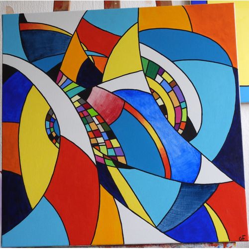 Tableau Acrylique Sur Toile - Foudrian Iv