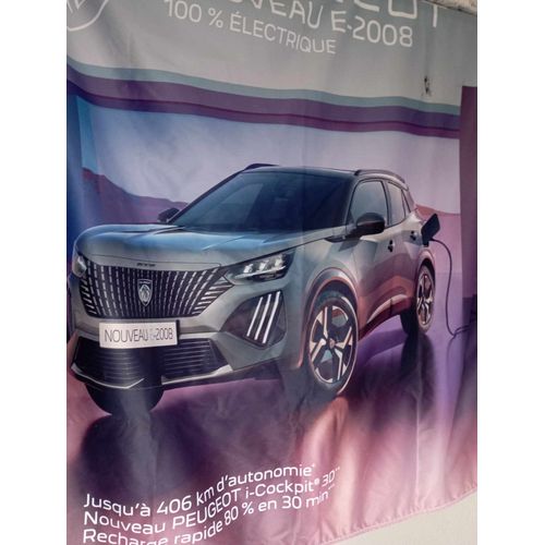 Peugeot Banderole Publicitaire 24h00 Mans - Garage Circuit Voiture