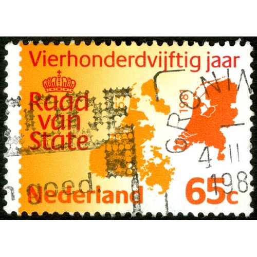 Timbre Oblitéré Nederland, Vierhonderdvijftig Jaar, 1981, Raad Van State, 65 C