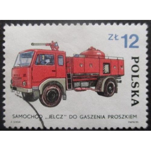 Pologne N°2775 Véhicule De Pompiers Oblitéré