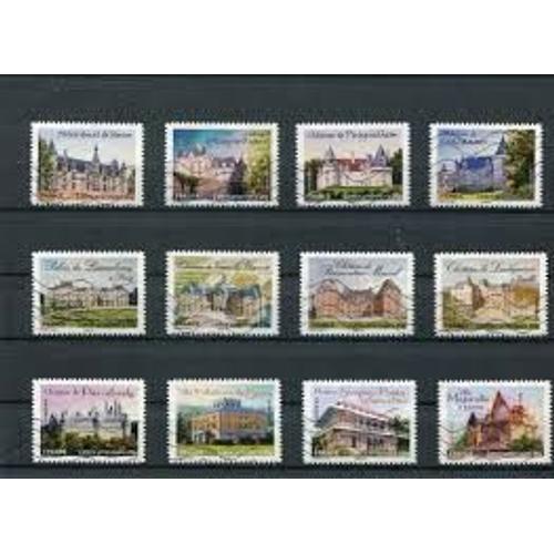 Châteaux Et Demeures Historiques De La Renaissance Au Xxème Siècle Série Complète Année 2012 Autoadhésifs ° 726 727 728 729 730 731 732 733 734 735 736 737 Yvert Et Tellier