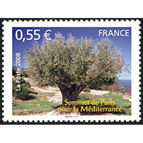 Sommet De Paris Pour La Méditerranée ; Olivier Année 2008 N° 4259 Yvert Et Tellier Luxe
