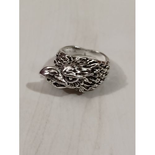 Bague Tête D Aigle,Métal Argenté