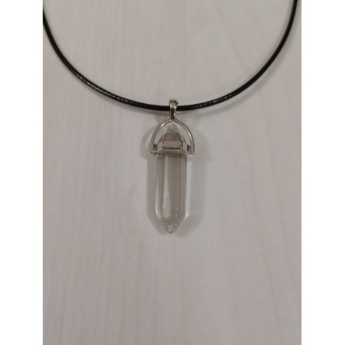Collier Chakras Cristal Incolore Transparent