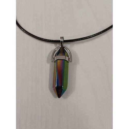 Collier Chakras Cristal Multicolore