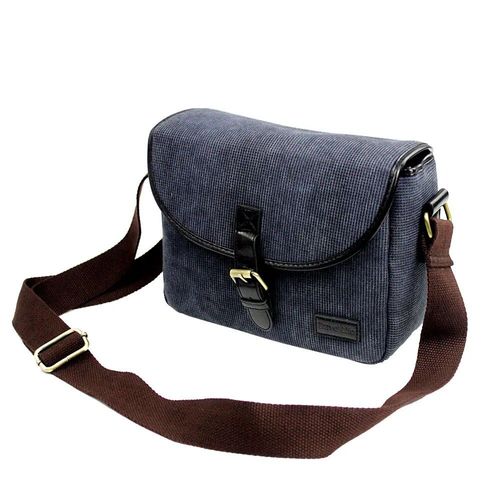 Rétro Étui Photo Caméra Sac Housse Pour Canon EOS 5D Mark III II 200D 77D 7D 80D 800D 1500D 1300D 6D 70D 760D 750D 700D 600D 1200D - Type Blue
