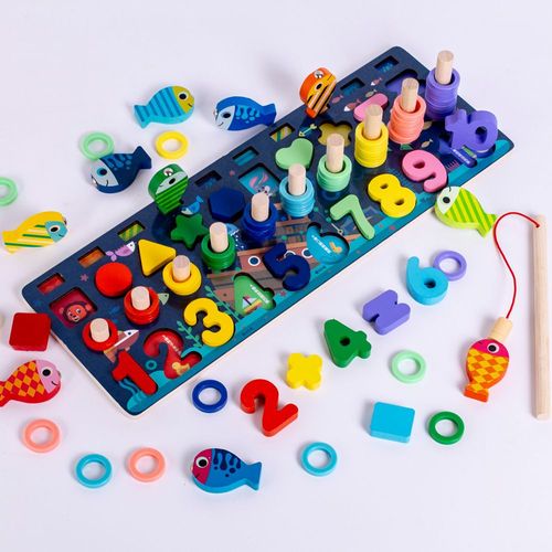 Jouets En Bois Montessori Pour Enfants,Fruits,Alphabet Numérique,Figure De Circulation Des Animaux,Puzzle - 400 Dark Little