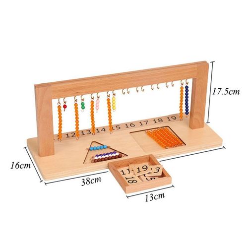 Perles Pour L'apprentissage Des Mathématiques,Méthode Montessori,Jouets D'apprentissage,Symboles Perlés,Plateaux- B[D56837701]