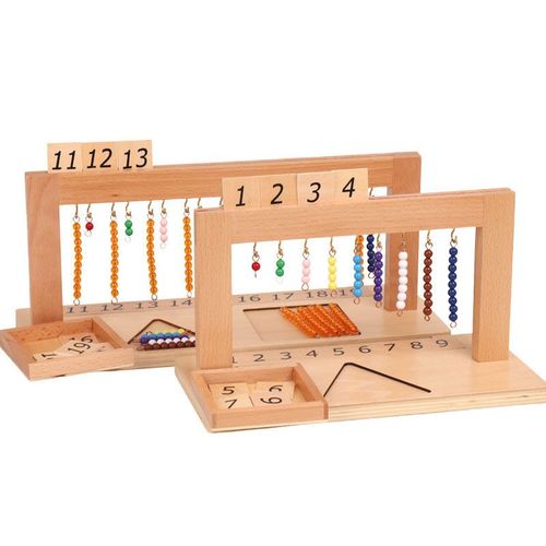 Perles Pour L'apprentissage Des Mathématiques,Méthode Montessori,Jouets D'apprentissage,Symboles Perlés,Plateaux- C[C89060415]