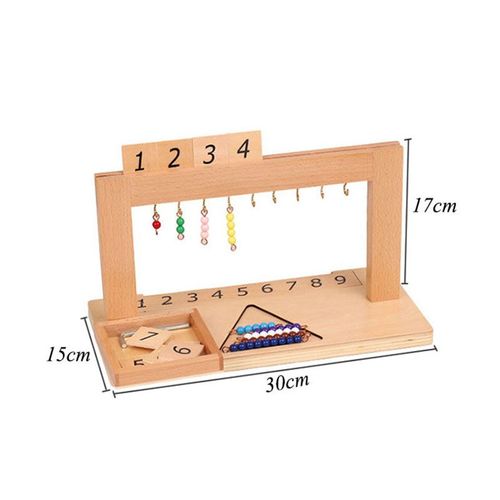 Perles Pour L'apprentissage Des Mathématiques,Méthode Montessori,Jouets D'apprentissage,Symboles Perlés,Plateaux- A[E80105270]
