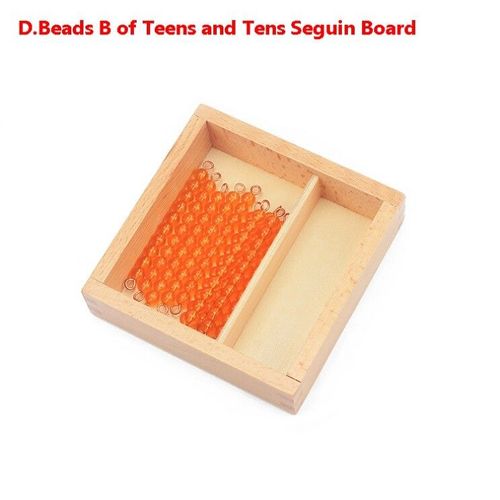 Planche Des Dizaines Seguin Montessori,Jouets D'enseignement Des Maths Pour Adolescents Avec Barres De Perles,Jouets - D[E33310053]