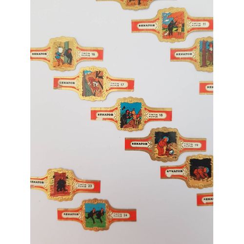 Collection 24 Bagues Cigare Tintin
