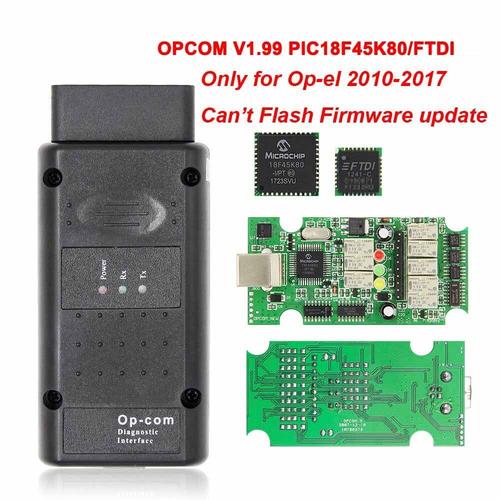 Opcom V5 Pour Opel 2021 Op Com 1.70 Flash Firmware Mise À Jour Voiture Diagnostic Câble Op-Com Pic18f458 Lilbus Obd 2 - V1.99[E6063]