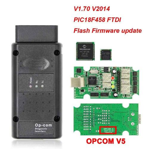 Opcom V5 Pour Opel 2021 Op Com 1.70 Flash Firmware Mise À Jour Voiture Diagnostic Câble Op-Com Pic18f458 Lilbus Obd 2 - V1.70[A5452]