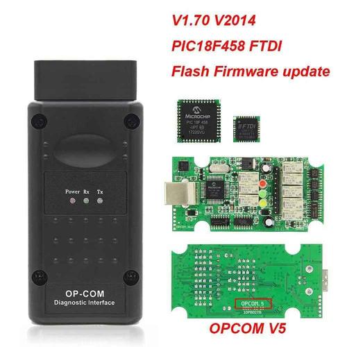 V5 1.70 Pic18f458 Mise À Jour Flash Du Firmware 1.99 Can Bus Op Com Pour Opel Obd Obd2 Scanner,Câble Pour Outil De - V1.70[B6156]