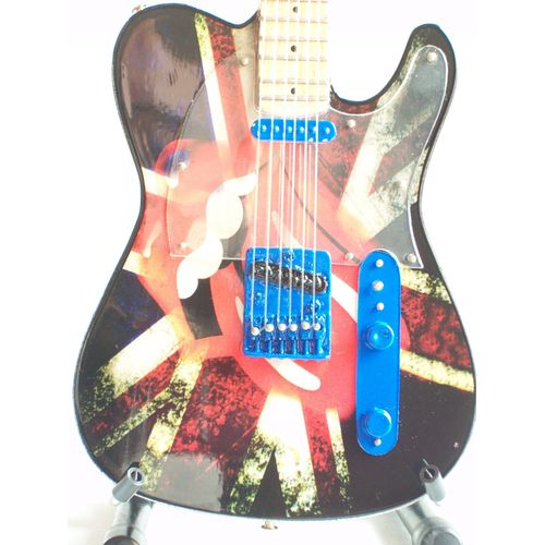 Guitare Miniature De Style Telecaster Noire Rolling Stones