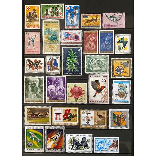 Lot De 108 Timbres Rwanda 1963 À 1984