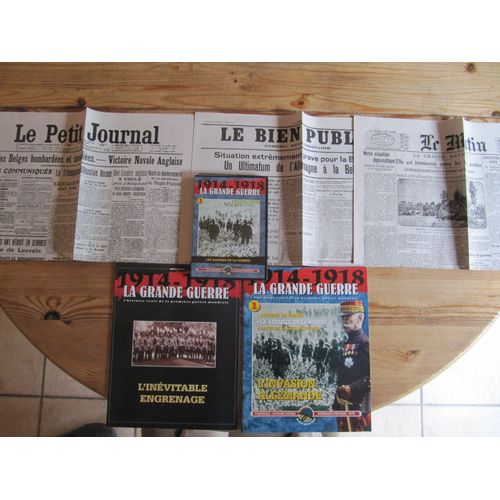 La Grande Guerre En Dvd + 2 Fascicules + 3 Journaux D'époque 1914-1918