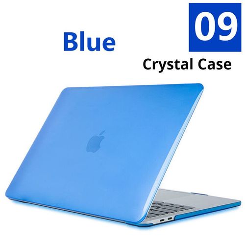 Étui pour ordinateur portable en cristal pour Apple Macbook Air 15,M2,A2941,Air Pro Retina,11 ",12"- Crystal Blue-Air M2 2023 A2941