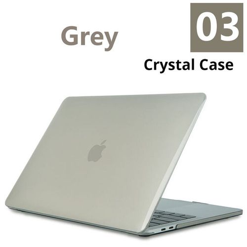 Étui pour ordinateur portable en cristal pour Apple Macbook Air 15,M2,A2941,Air Pro Retina,11 ",12"-Crystal Grey-Air M2 2023 A2941-A