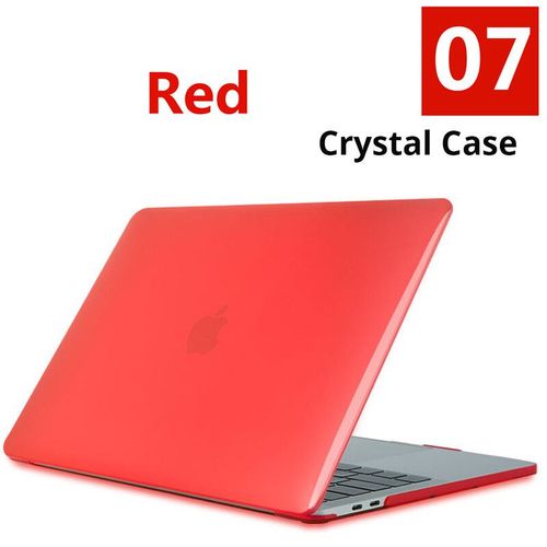Étui pour ordinateur portable en cristal pour Apple Macbook Air 15,M2,A2941,Air Pro Retina,11 ",12",13 "- Crystal Red-Model A1286