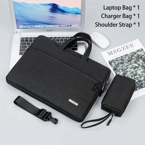 Pochette en bandoulière pour ordinateur portable,porte-documents,compatibilité MacBook Air Pro M1 Lenovo - Black A-11inch 12inch