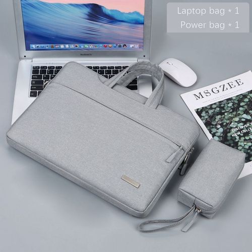 Pochette en bandoulière pour ordinateur portable,porte-documents,compatibilité MacBook Air Pro M1 - Light Gray B-11inch 12inch