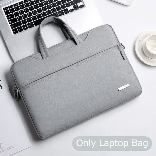 Pochette en bandoulière pour ordinateur portable,porte-documents,compatibilité MacBook Air Pro M1 - Light Gray D-11inch 12inch